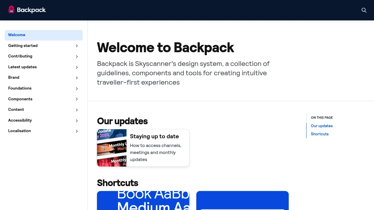 A screenshot of Backpack