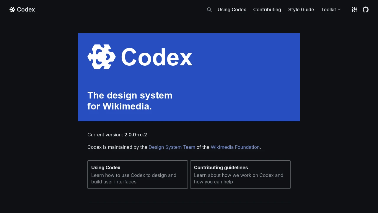 A screenshot of Codex