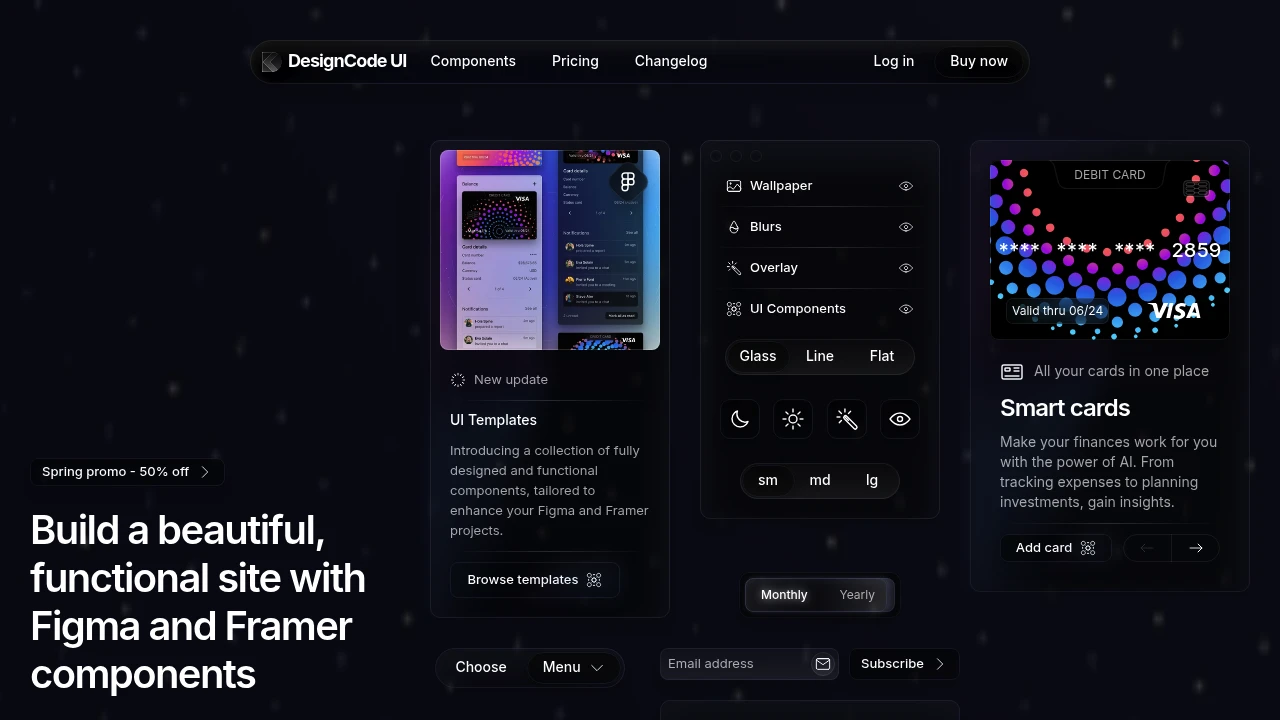 A screenshot of DesignCode UI