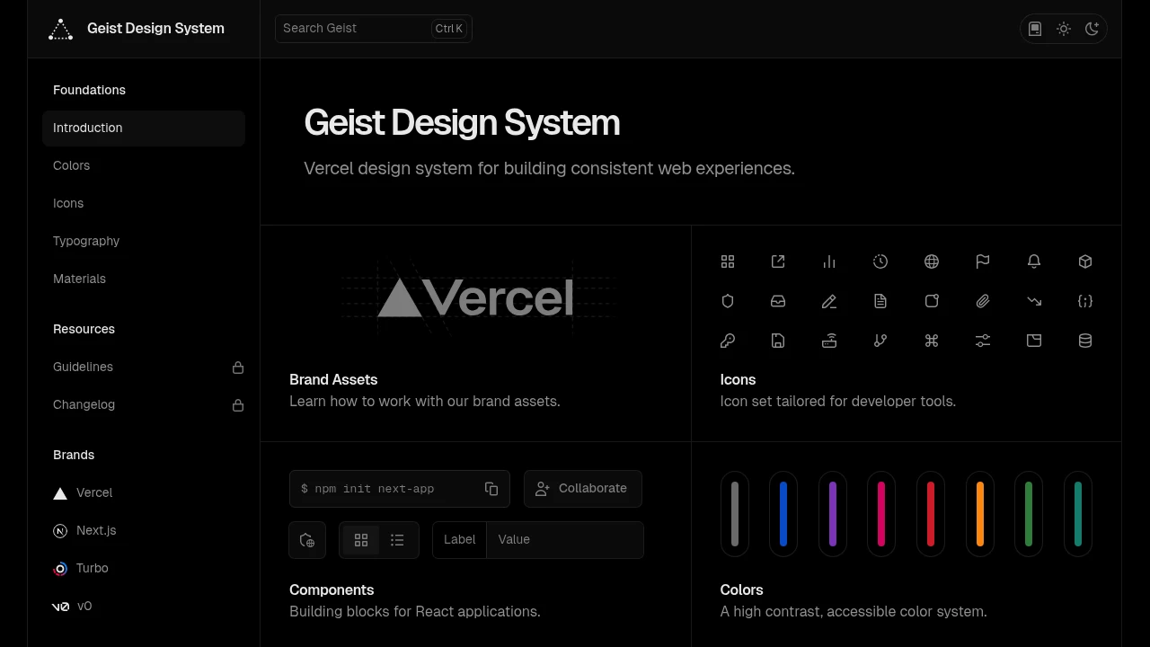 A screenshot of Geist