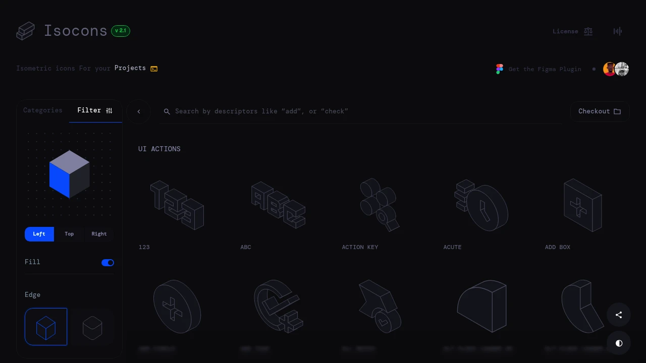 A screenshot of Isocons