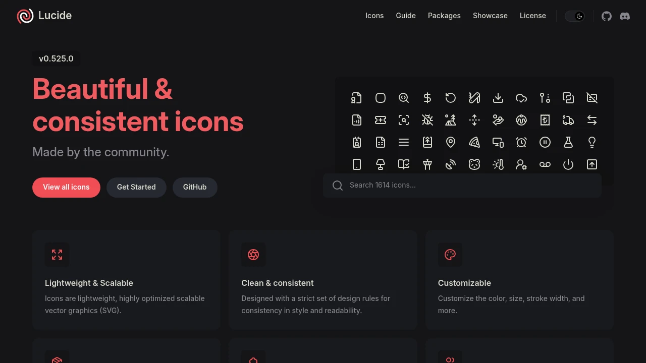 A screenshot of Lucide