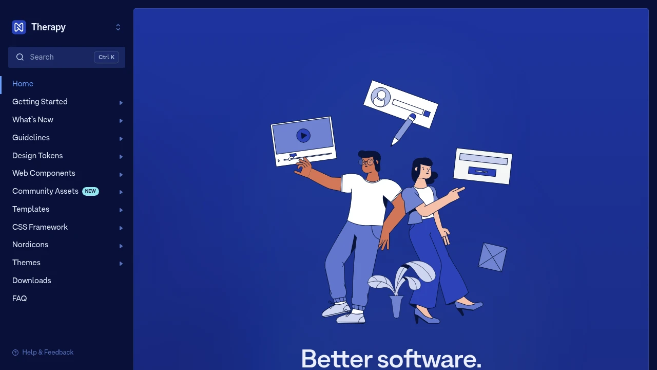 A screenshot of Nord Design System