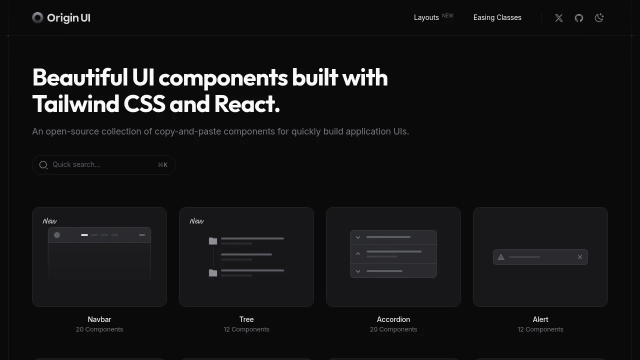 A screenshot of Origin UI