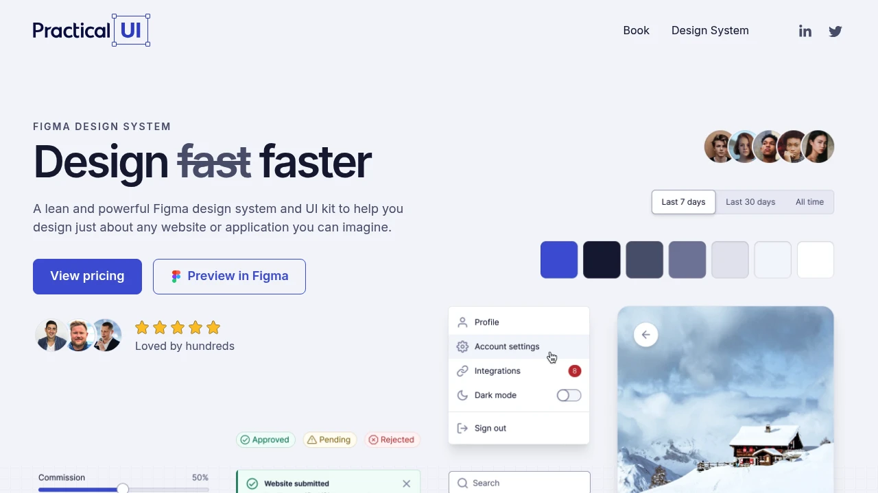 A screenshot of Practical UI
