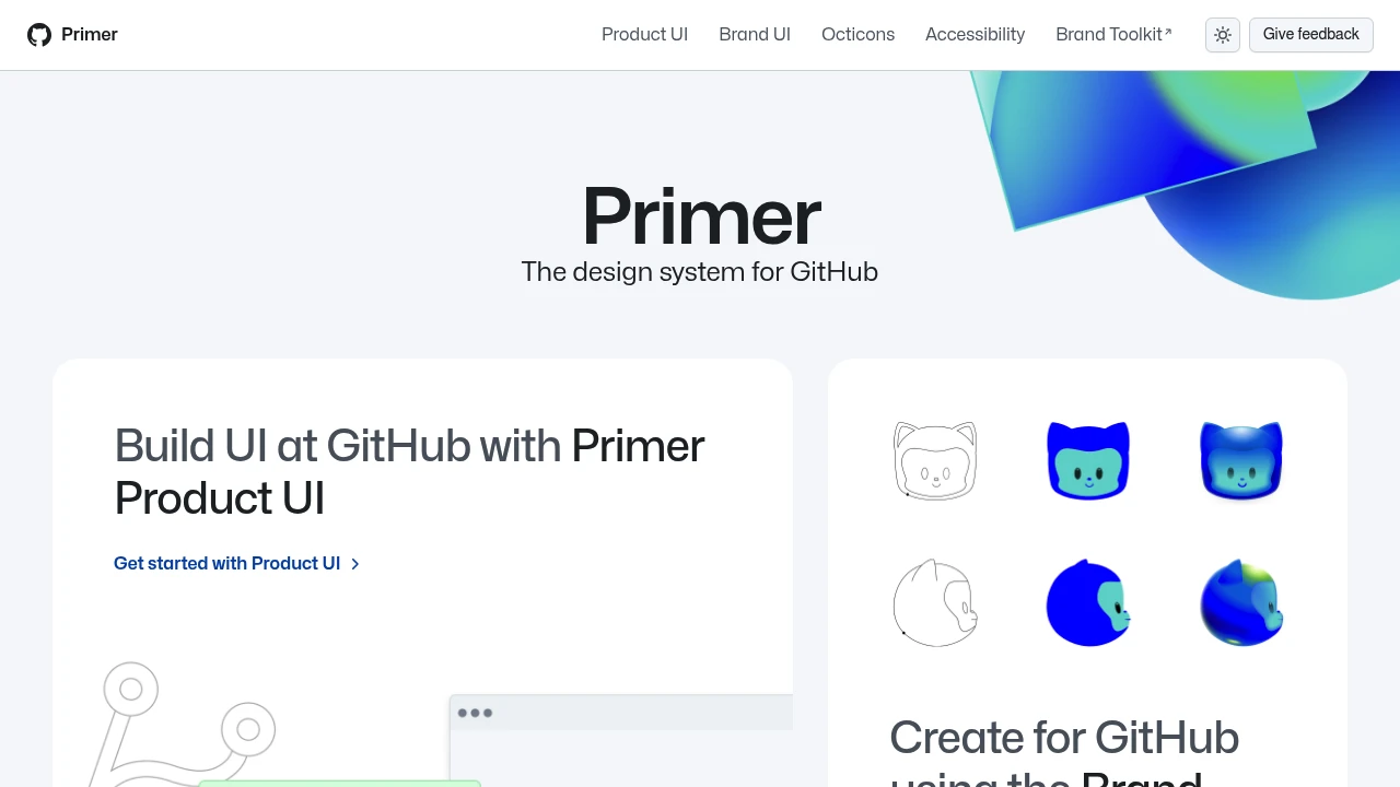 A screenshot of Primer