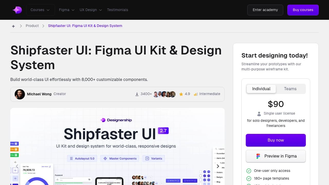 A screenshot of Shipfaster UI