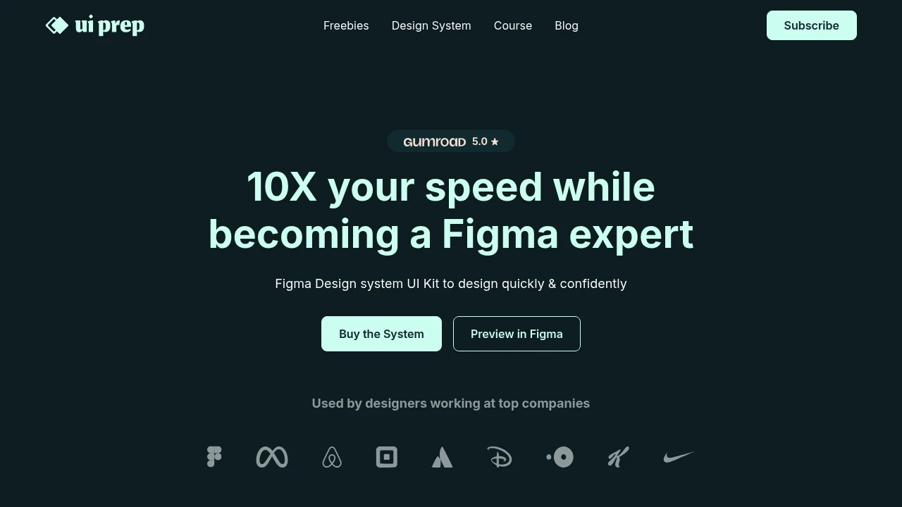 A screenshot of UI Prep Design System