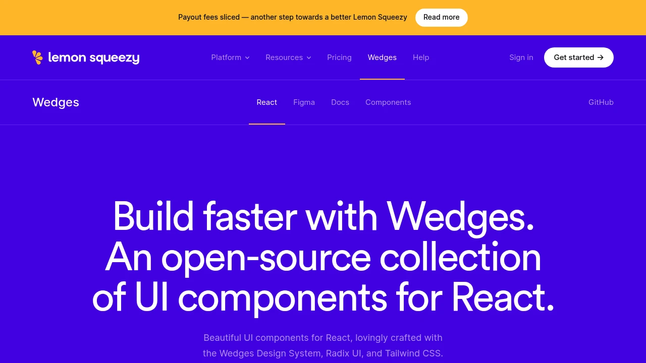 A screenshot of Wedges